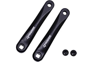 PROWHEEL Ebike Crank Arm Available in Square Hole,140MM/152MM/160MM/165MM/170MM/175MM Black Bike Crank Arm for Electric Bike,Mid Mounted Motor,Torque(1 Pair)