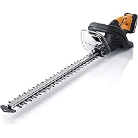Brandson - Akku Heckenschere elektrisch 18 V - elektrische Strauchschere - Schnittstärke 19 mm - mit 2 Ah Akku und…
