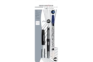 EBERHARD FABER 551002 - Set da scrittura con penna stilografica, cancellino e cartucce d'inchiostro, set NXT-PEN grigio/nero