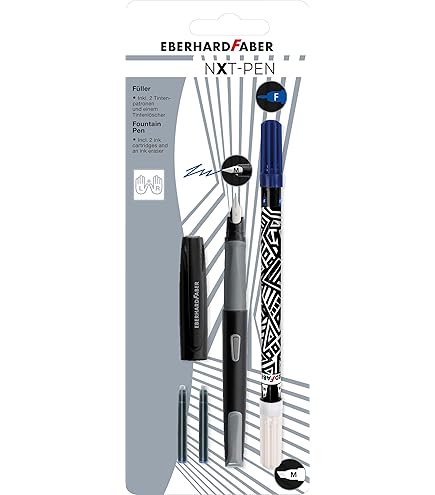 Zebra Fuente Penne Stilografiche Usa E Getta Set 10 Colori Inchiostro Nero Blu Rosso Verde - 3