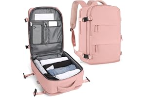 SZLX Sac a Dos Voyage Cabine Avion Sous Vide Femme Bagage Cabine 40x30x20 Ryanair Wizz air Easyjet Bagage à Main Sac pour Ordinateur Portable 14 Pouces Homme Imperméable avec Compartiment Chaussures