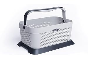 rati Basket Nordic - Smarter Auto Korb zum Einkauf & Outdoor-Aktivitäten, mit Befestigungsadapter zum Kofferraum, rutschfest und Stabil während der Fahrt