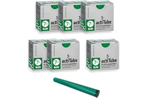 actiTube - Juego de filtros de carbón activo Slim Kogu, 7,1 mm, incluye un saverette, 6x50 (300)