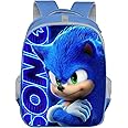 Bonamana Sonic The Hedgehog 3D Printed Children's School Backpack for Kids Travel Rucksacks Book Bags Kids School Bag