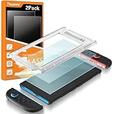 Teyomi [2Pack Auto-Alignment Screen Protector Compatible with Nintendo Switch 2 [7.9''] 2025, Tempered Glass for Nintendo Swi