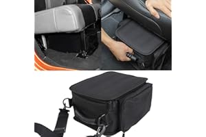 YOCTM Organisateur pour Jeep Wrangler JK JL JLU Sports Rubicon Gladiator JT Backseat Rear Under Seat Bags de rangement Noir Accessoires d'intérieur de voiture de poche