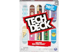 Tech Deck - DLX Pro Fingerboard 10er-Set mit angesagtesten Skateboard-Designs - zum Sammeln für alle Skate-Fans