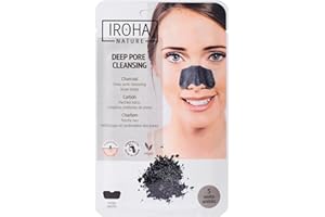IROHA NATURE Nasen Pads mit Aktivkohle und Fruchtextrakten, 1er Pack (1 x 5 Stück)