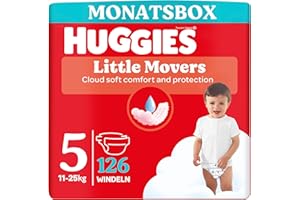 ‎HUGGIES Huggies Baby-Windeln Little Movers, Disney-Design, Größe 5, 126 St. (3 x 42), Monatsbox