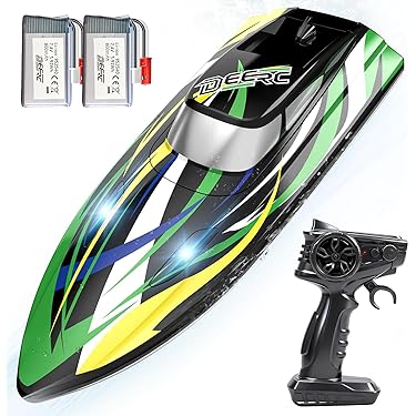 Bateau Télécommandé Rapide Pour Enfant Et Adulte - Modèle étanche, Jouet De Piscine Et Extérieur - Cadeau Idéal Pour Anniversaire Et Fêtes