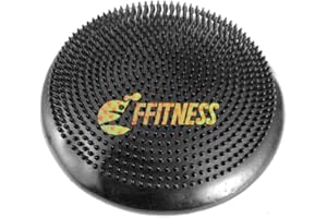 FFITNESS FSYBB71N Balance Pad Coussin Proprioceptif gonflable pour physiothérapie et réadaptation | Home Fitness, Yoga, Pilates | Améliore l'équilibre, la stabilité et la concentration chez les adultes et les