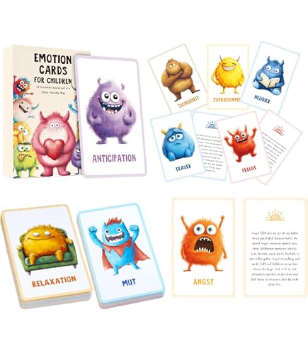 Carte emotive per Bambini - 32 Mostri di emozioni