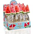 ZUBI THE FUN CANDY Mini Watermelon Lolly | Enriched with Vitamin C | Handmade Lollies made with Real fruit Extract | Watermelon Flavor (12 Lollipops)