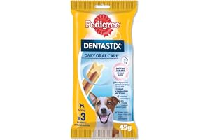 Pedigree Dog Treats, Denta Stix Dog Treat, Chicken Flavor, 45g, Dental Health Benefits, Treats for Dogs Developed by Veterinarians