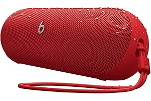 Beats Pill – Enceinte sans Fil Bluetooth et Recharge Mobile Via USB-C – Jusqu'à 24 Heures d'autonomie, résistance à l'eau (IP67), compatibilité Apple et Android, Microphone intégré – Rouge Flamboyant