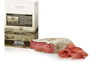 Schisc Bresaola de porc italienne Salumi Pasini® | 650g de charcuterie | Viande séchée de cochon pour l'apero | Touche spéciale pour croque monsieur
