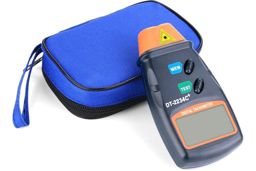 QUMOX Automatic Non-Contact Digital LCD Laser Photo Tachometer RPM Tach Tester Speed Meter