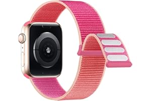 Lobnhot kompatibel mit Apple Watch Armband 44mm 40mm 38mm 42mm 41mm 45mm 46mm, Nylon Sport Armband für iWatch SE3 Series 11 10 9 8 7 6 5 4 3 2 1 Ultra
