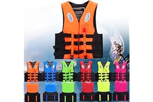 JIcloun Life Jacket for Kids Adults, Unisex Adjustable Swim Vest Buoyancy Aid Jackets for Kayaking Paddle Boarding Swimming Boating Fishing