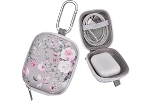 VISOOM Kopfhörer Tasche Case für in Ear Ohrhörer Hülle Schutzhülle stoßfeste Schutztasche Kopfhörer Aufbewahrung Etui Earphone Cover Hardcase kompatibel mit Airpods, Earpods, MP3 Player usw.(Graue)NEW