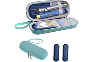 Onperpoe Insulin Cooler Travel Case Insulin Pen Case with 2 Nylon Ice Packs Small Diabetic Cool Bag Pouch Insulated Medical Bag Medicine Cool Bag for Travel Insulin Case Diabetic Supplies