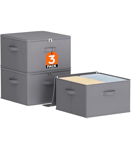 Dynamic24 Opbergdoos, 26 liter, met deksel en clipsluiting
