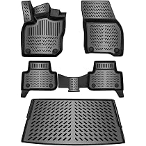 ECOZEN Tappetini in Gomma Antiscivolo per Volvo XC60 Recharge/Hybrid 2018- 2025, Impermeabili e Antiscivolo, Tappetini per Console Centrale, Portabicchieri, Cassetti, Cuciture delle Porte, Accessori