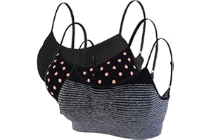 Litthing Reggiseno Sportivo da Donna Reggiseno Comodo Senza Cuciture Top Imbottito da Donna Spalline Regolabili Reggiseno Canotta Sport Senza Fili Top Corto per Yoga Fitness Esercizio