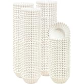 Gcardist 500 Pcs Mini White Muffin Tins, Food Grade Muffin Pans, Odorless (Small Size)