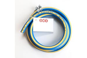 DMS Tubo Per Gas Gpl mt.2 + 2 Fascette (Tubo+Fascette) a norma UNI CIG 7140, omologazione IMQ.