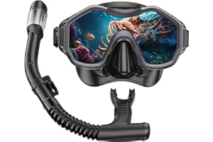 iParaAiluRy Maschera Snorkeling Maschera Subacquea Adulti con Maschera Antiappannamento e Snorkel, Maschera e Boccaglio Snorkeling per Snorkeling Nuoto e Immersioni