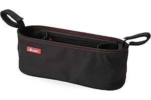 Diono Buggy Buddy, tragbares Kinderwagenfach, Schwarz