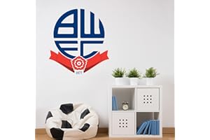 Beautiful Game Bolton Wanderers Football Club Official Crest Wall Sticker (60cm height x 50cm width)