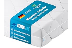 ‎BETTEN-ABC Betten-ABC Bambini Baby- und Kleinkindmatratze, Bezug waschbar, Gesamthöhe ca.12 cm, ÖkoTex Zertifiziert, produziert nach deutschem Qualitätsstandard (Größe: 70 x 140 cm)