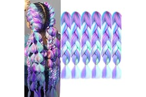LDMY Ombre Piano Color Braiding Hair Extensions- 6PCS Jumbo Braids Hair Extension Synthetic Kanekalon Wig 100g/pc