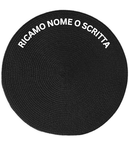 Tovagliette Personalizzate In Vimini Con Nomi - Idea Regalo Per San Valentino, Anniversari, Natale E Compleanni