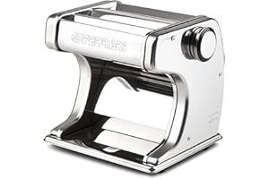 G3 Ferrari G20125 Sfoglia Prof Macchina per la Pasta Motorizzata, 70 W, Rulli 18 cm, 7 livelli spessore, 3 formati di pasta, Corpo e rulli in Acciaio Inox