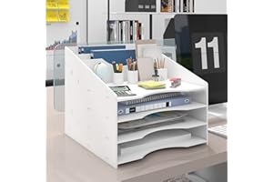 PUNCIA Biurowy biały organizer na biurko taca na listy biurko uchwyt na dokumenty pocztowy segregator papier segregator segregator stojak na dokumenty materiały biurowe przechowywanie artykułów