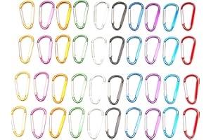 DTXLX Karabinerhaken, D-Ring, Aluminiumlegierung, Kletterschloss, Ring, Schnalle, verwendet für Outdoor-Camping, Angeln, Wohnmobil, Reisen, Rucksack