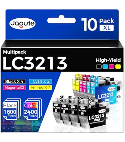 SMARTOMI - 5 Cartouches D'encre Compatibles Avec Modèles Brother LC3217