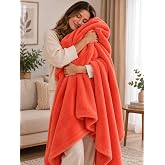 Mulberry Wellsoft Battaniye Televizyon Battaniyesi Peluş Polar Battaniye Tek Kişilik 170 * 230-Kiremit