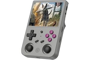 TONGDAO ANBERNIC Console di gioco portatile RG353V schermo IPS da 3,5 pollici 640 x 480 CPU ad alta risoluzione RK3566 Quad-Core Dual OS Android 11 e sistema Linux 2G/64G + 16G batteria 3200mAh (grigio)