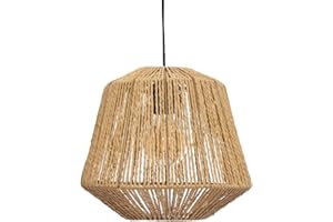 ATMOSPHERA CREATEUR D'INTERIEUR Atmosphera - Suspension Jily en Corde de Papier - D 29 cm - Luminaire Style Bohème et Naturel - Pour Chambre, Salon