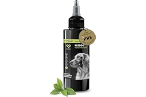Peticare Gocce per Acari dell Orecchio per Cani - Prodotto Efficace per la Cura Contro Acari, Rogna dell Orecchio, Prurito alle Orecchie, Cura e Pulisce per Cane - petDog Health 2108 (50 ml)