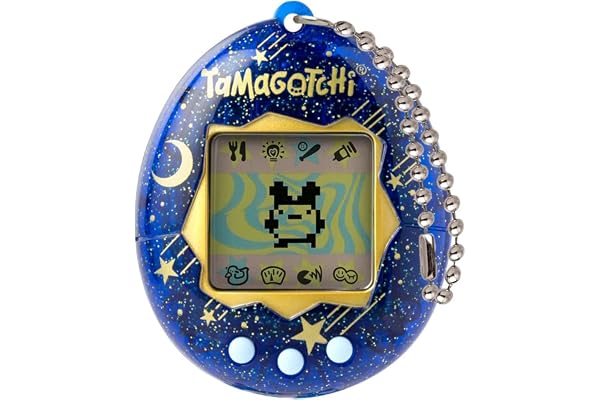 Bandai – Tamagotchi Original – Starry Night – Animal interactif avec écran LCD en Français, 3 Boutons et Mini-Jeux – Idée Cadeau Jeu Animal virtuel – Jouet Enfant 8 Ans et + – 42970