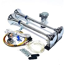 Tromba D'Aria 12V YIYDA - 165db, Argento, Per Auto, Camion, Moto, Con Pompa Dell'Aria