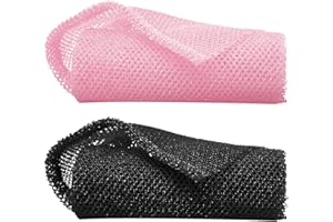 iwiio African Net Sponge, Long Mesh Back Scrubber Skin Smoother for Women & Men Shower, Beauty Skin Wash Towel