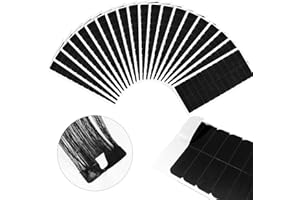 ‎EBANKU EBANKU 240 Stücke Ersatztapes für Tape In Hair Extensions Ersatztapes Klebestreifen Hohe Klebekraft Haar Klebeband für Haarverlängerungen Haareinschlag (Schwarz)