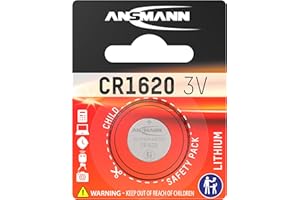 ANSMANN 5020072 CR1620 moneta bateria [opakowanie 1] litowa 3 V ogniwo guzikowe