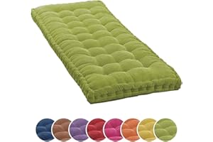 HKJGNH Gruba poduszka na ławkę 2/3-osobowa, poduszka na ławkę do użytku wewnątrz i na zewnątrz, poduszki na ławkę ogrodową, 100 cm, 110 cm, 120 cm, poduszka na huśtawkę na werandę (kolor: 4, 45 x 45